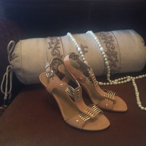 A. Marinelli Shoes - Gold and Tan Size 7.5M